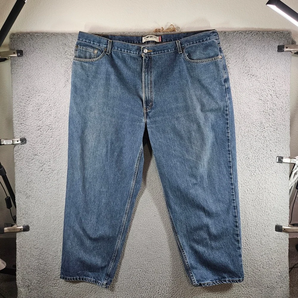 Levis 560 Comfort Fit Jeans Mens 48x30 Medium Wash Tapered Leg Blue Denim‎ VTG